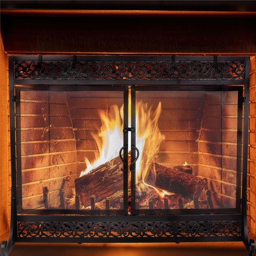 Plow hearth metal fireplace - &,